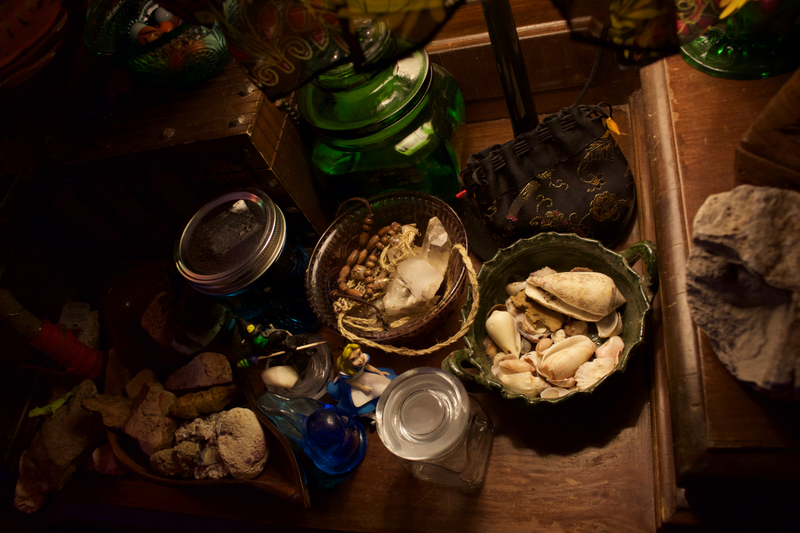 Dishes of things.